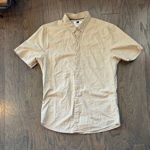 Topman Tan Short Sleeve button down
